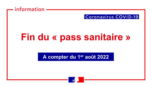 Fin du passe sanitaire pour les voyages en France !