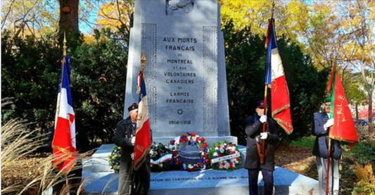 11 novembre Cérémonie du Souvenir - Parc Lafontaine à Montréal